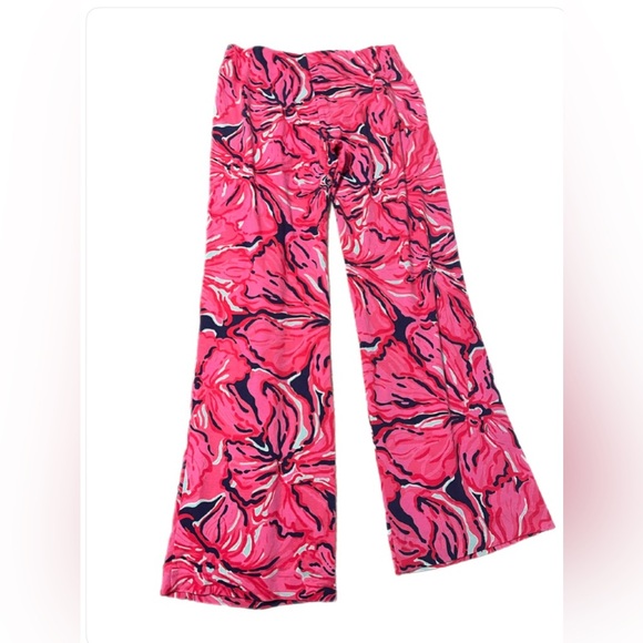Lilly Pulitzer Georgia May ‘Bright Flirty Navy’ Pallazzo Pants- extra small - Picture 4 of 4